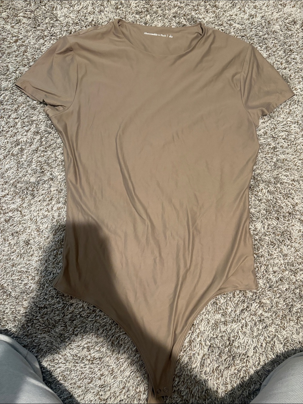 Abercrombie & Fitch Brown Crewneck Bodysuit
